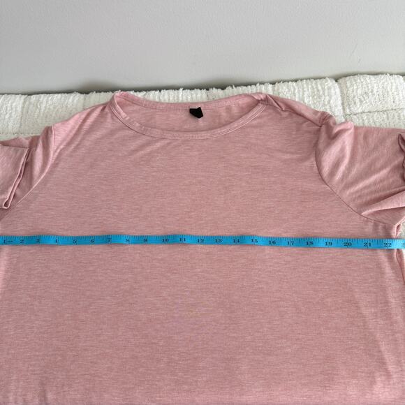 Automet Women's Size XL Pink Top Blouse Tunic Long Sleeve Casual Athleisure - Picture 6 of 10